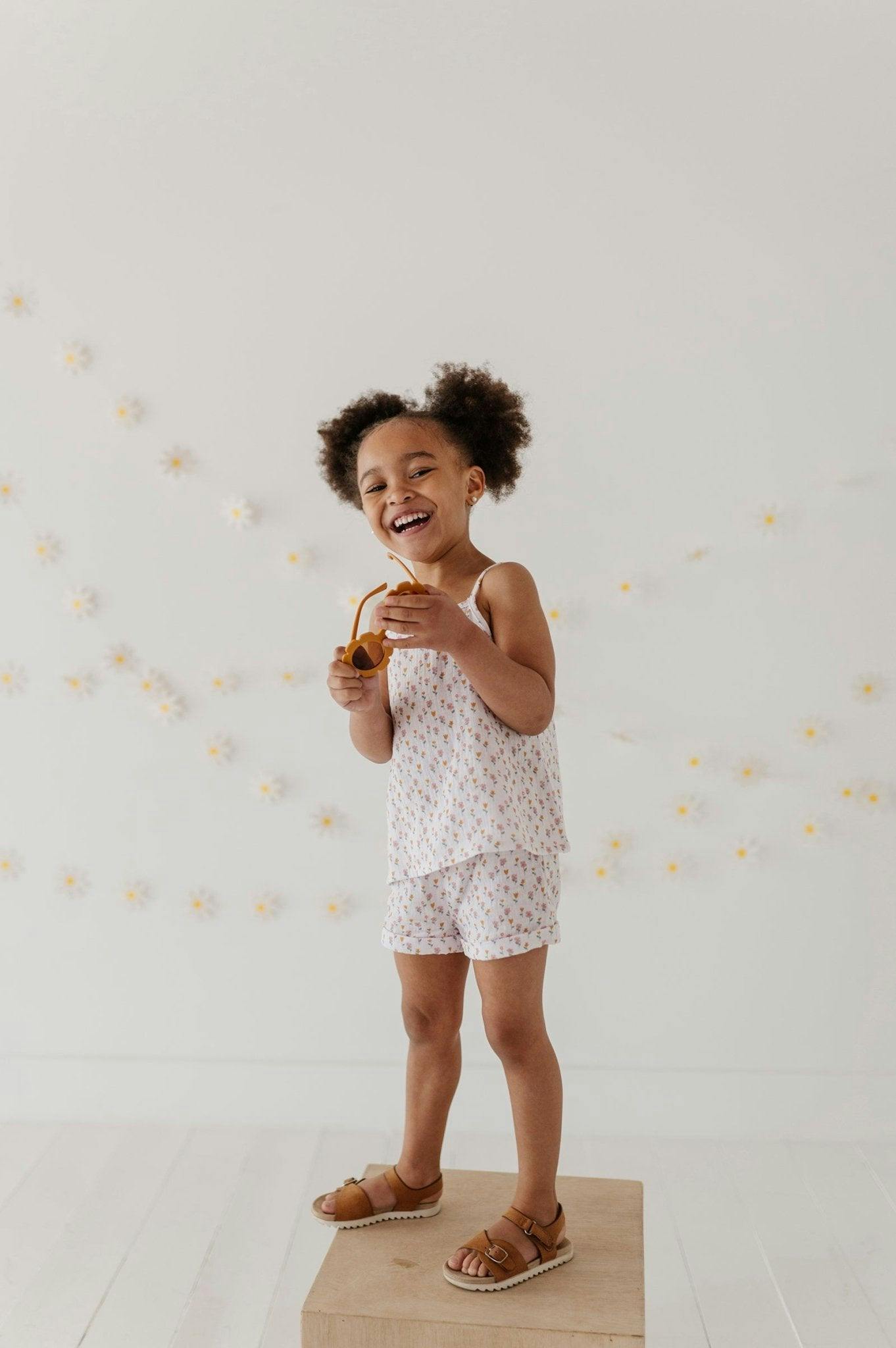 Girl's Gauze Tank & Short Set