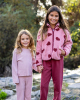 Parker Heart Jacket - Rose Quartz
