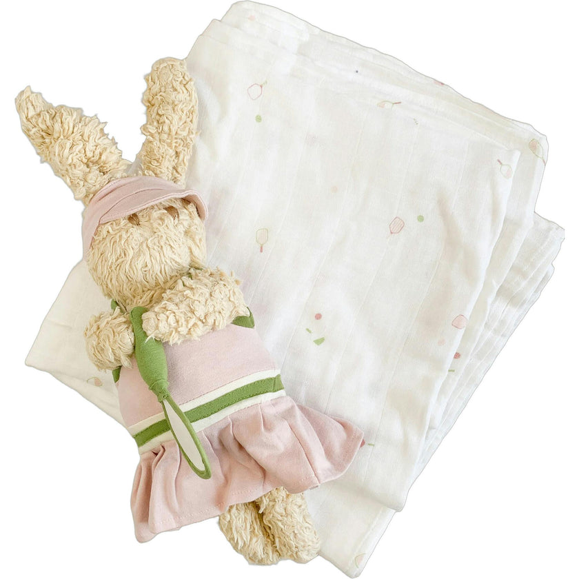 Swaddle and Ruby Bunny Plush Toy Set - Pickleball