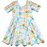 Reese Print Scoop Neck Dress