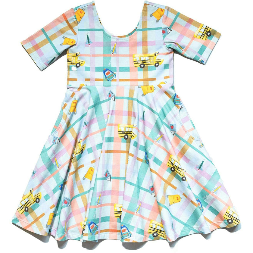 Reese Print Scoop Neck Dress