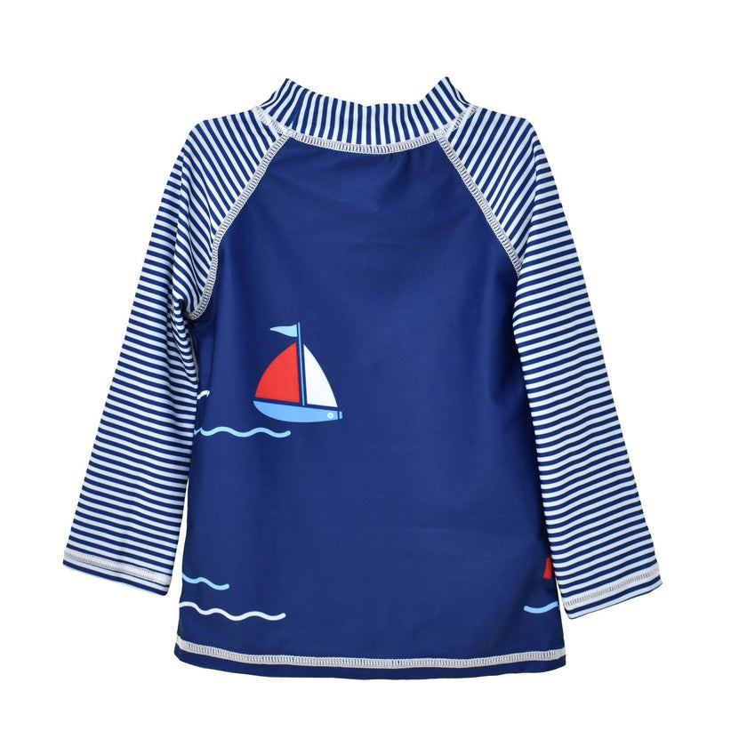 UPF 50+ Graphic Rash Guard Swim Top - E