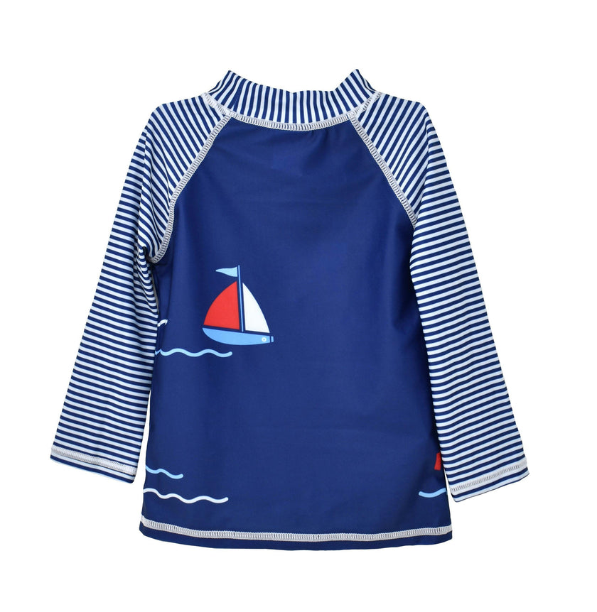 UPF 50+ Graphic Rash Guard Swim Top - E