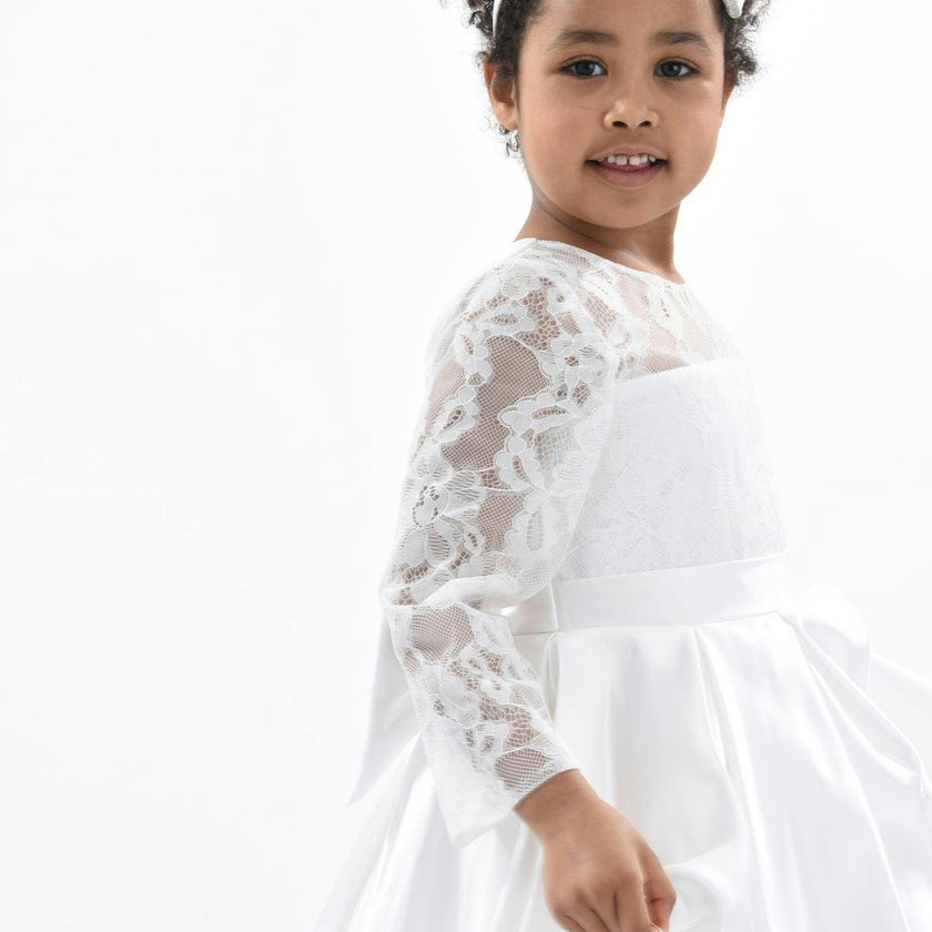 White Arcadia Satin Dress