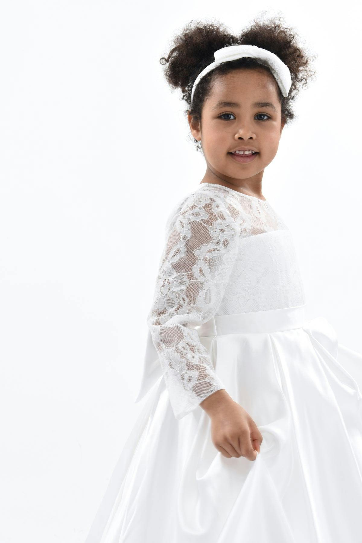 White Arcadia Satin Dress