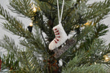 24 Piece Set- Iconic Christmas Mini Tabletop Tree Set- Hand Felted Wool