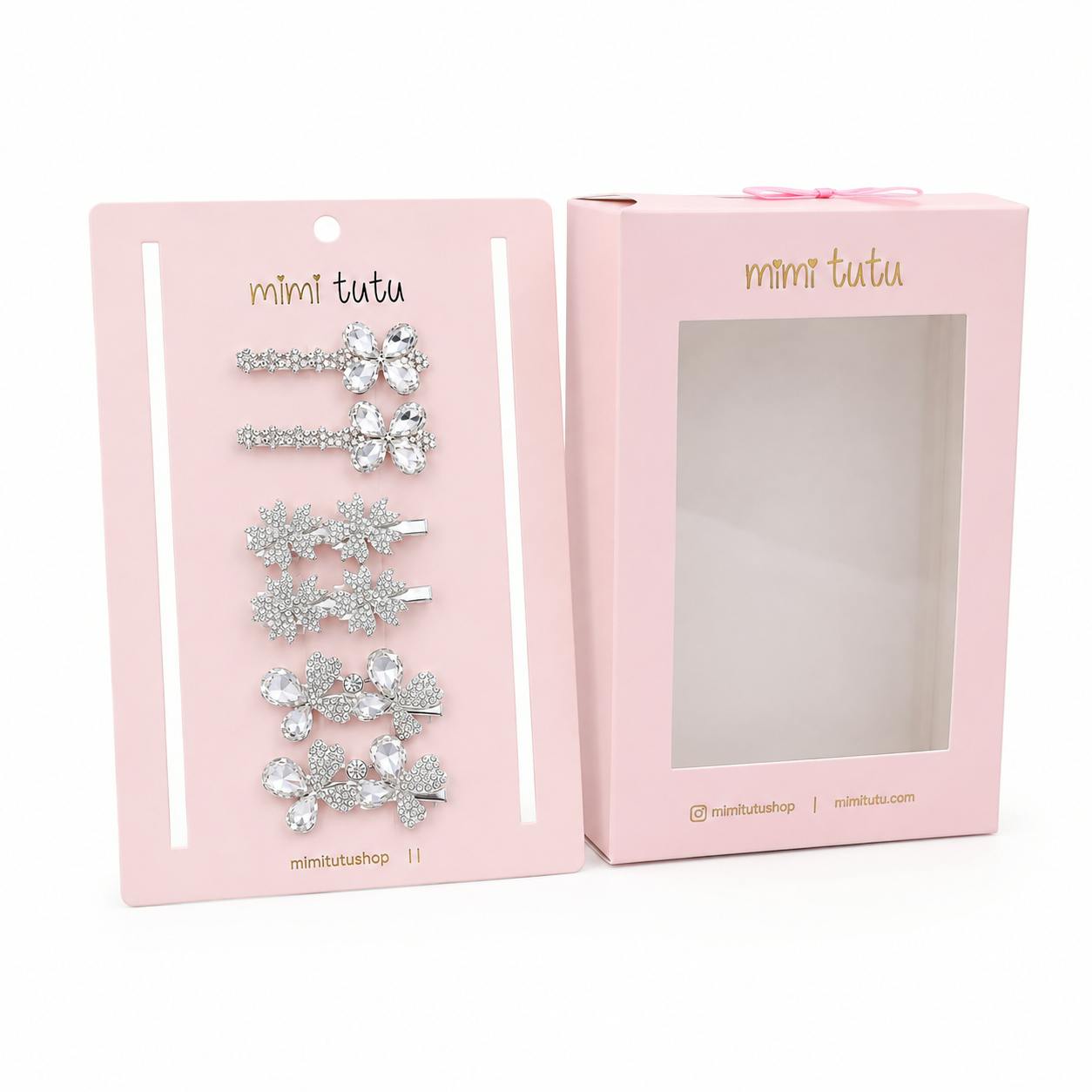 Crystal Harmony Hair Pin Trio