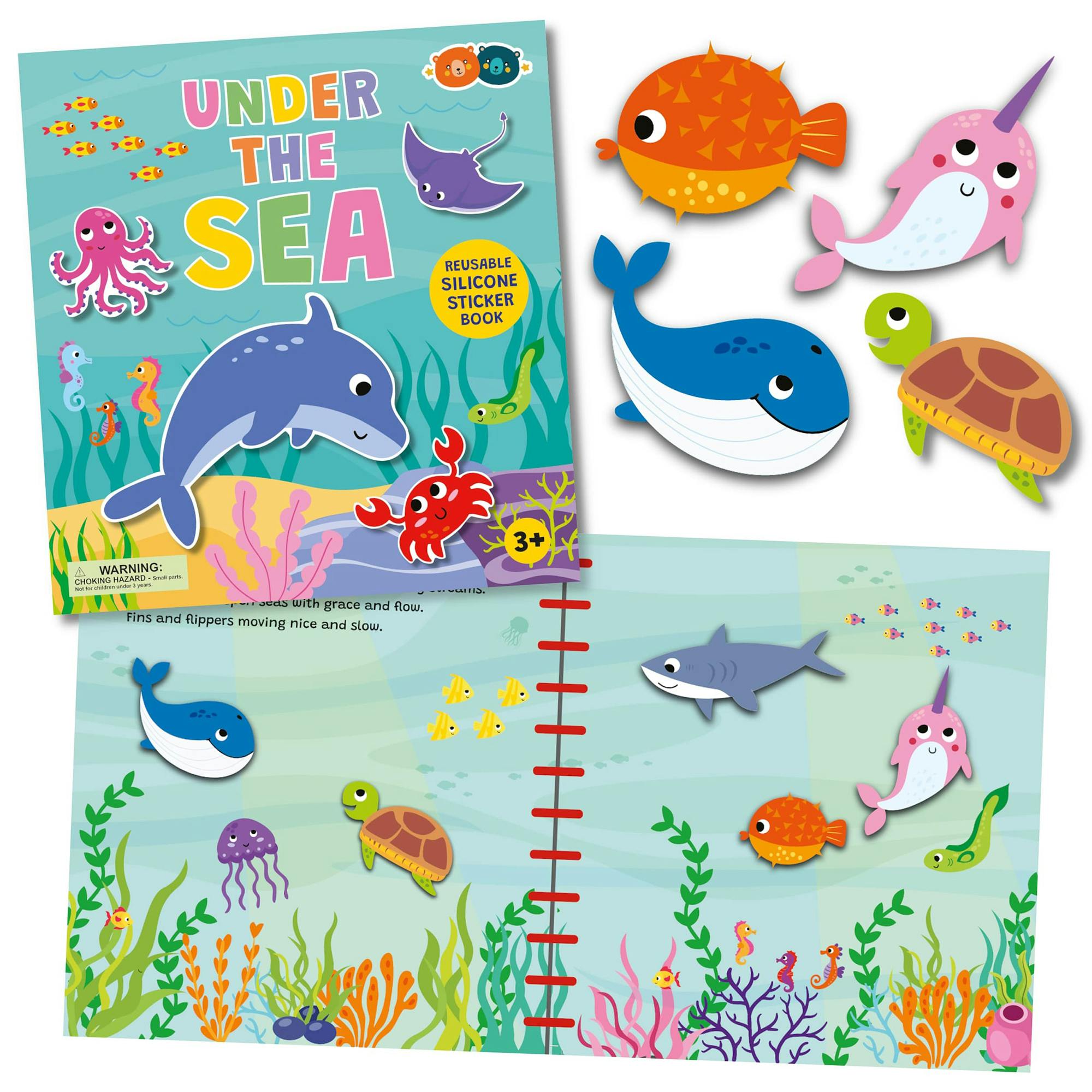 Silicone Sticker Book: Under The Sea