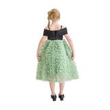 Black & Green Marcella Bow Dress