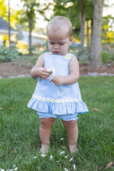 Pique Dress & Bloomer with Daisies