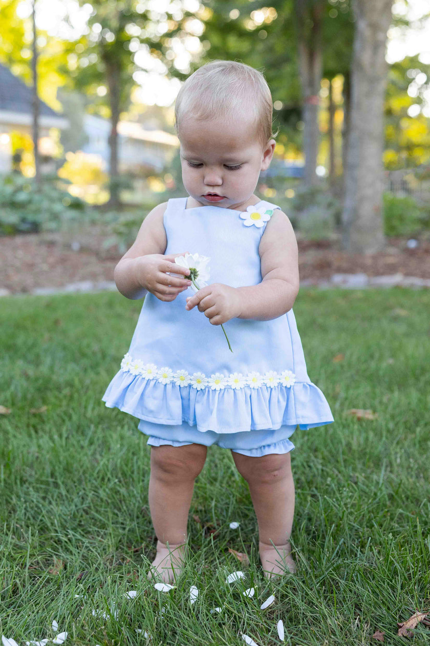 Pique Dress & Bloomer with Daisies
