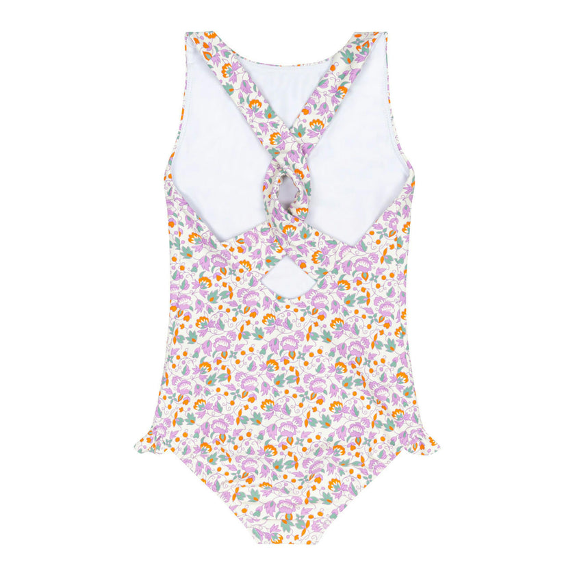 girls orchid floral ballerina one piece