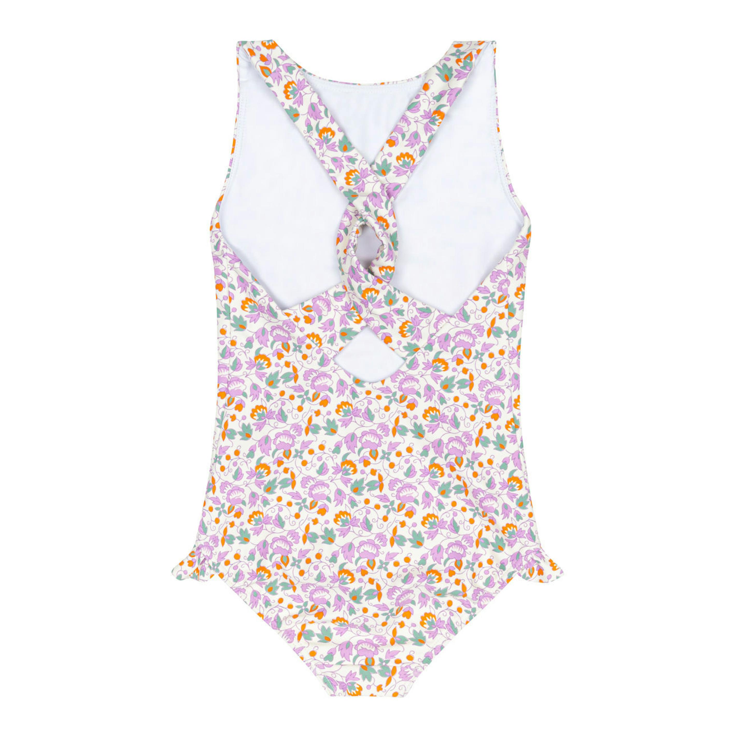 girls orchid floral ballerina one piece