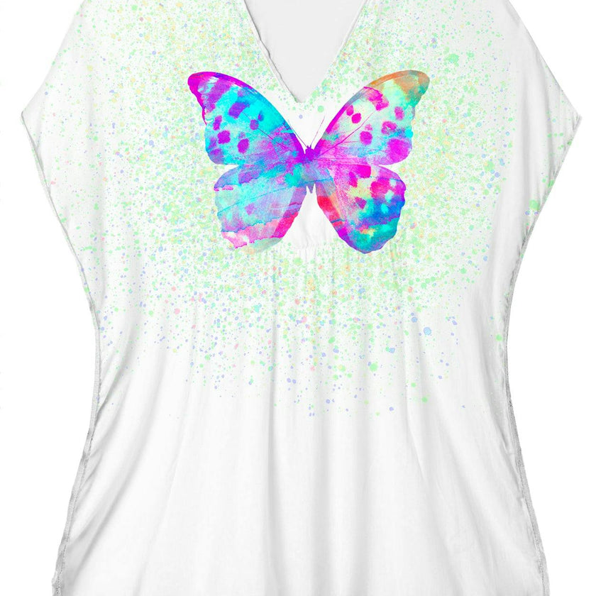 Butterfly Mint Splash Cover Up