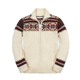 Organic Full Zip Mock Neck Sweater