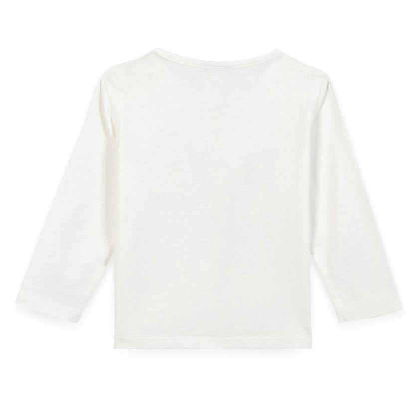 BONTON Taxi Logo Baby T-shirt - Ecru
