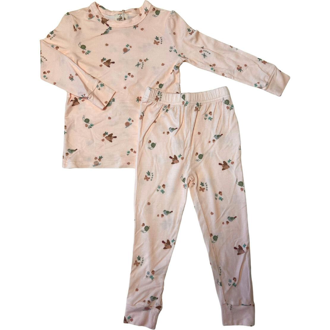 Toddler Modal Pajama Set in Birds