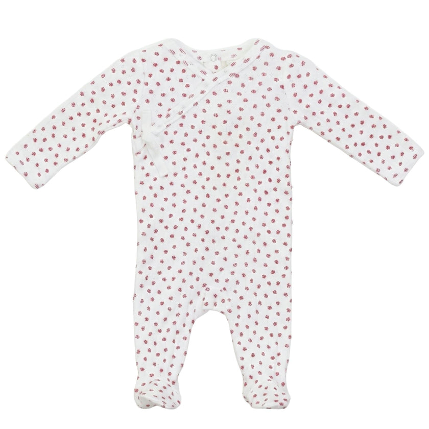 Pointelle Flower Print Onesie
