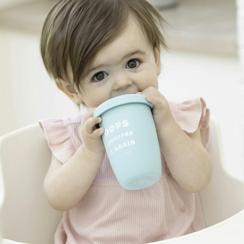 Oops I Dropped It Again 3-Piece Happy Silicon Sippy Cup