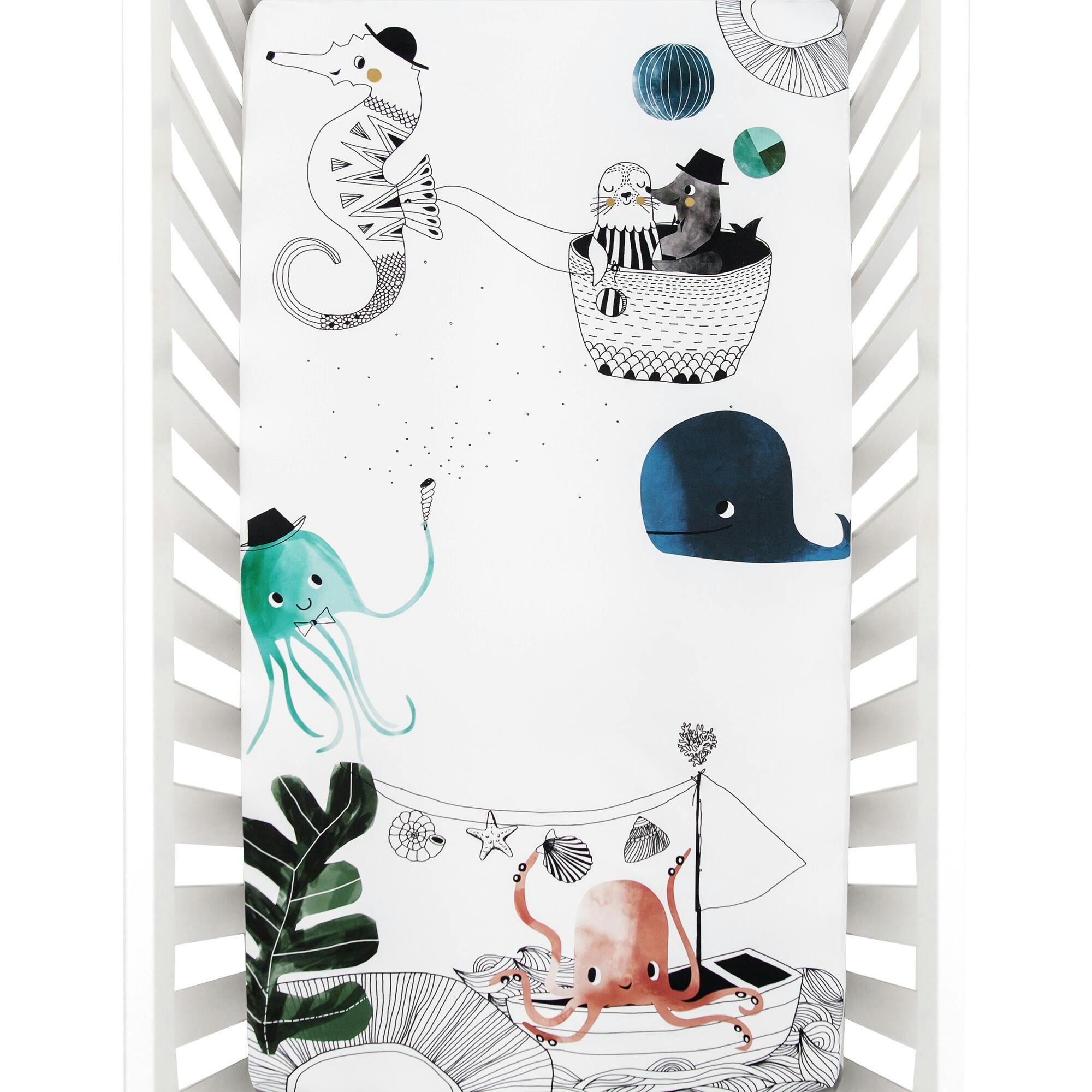 Underwater Love Standard Crib Sheet