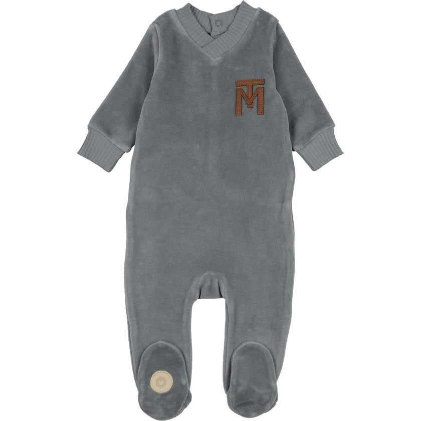 V-Neck Emblem Footie