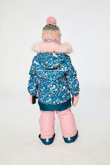 Two Piece Discover Snowsuit Blue And Pink Unicorn Print