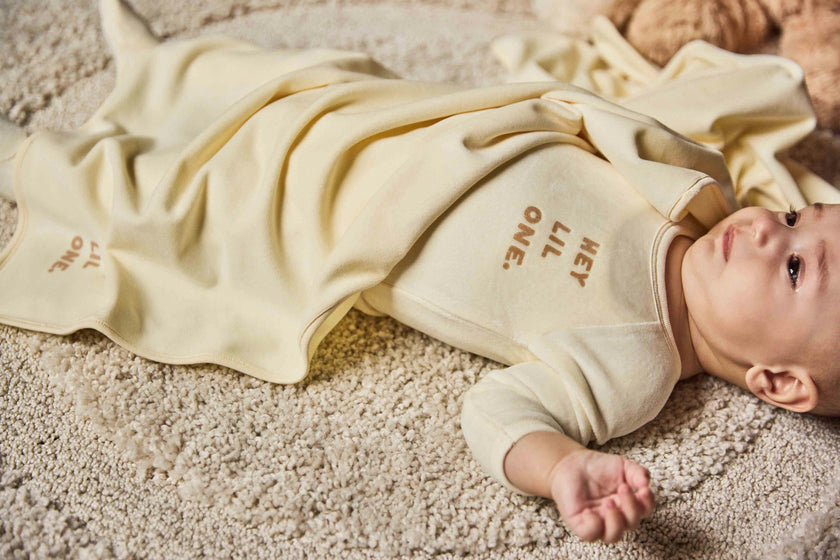 Velour Hey Lil One Blanket