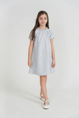 Floral Embroidery Applique Dress