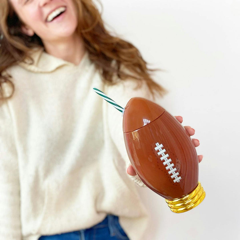 Football Novelty Sipper, 24oz