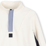 Ivory High-Neck Sweatshirt
