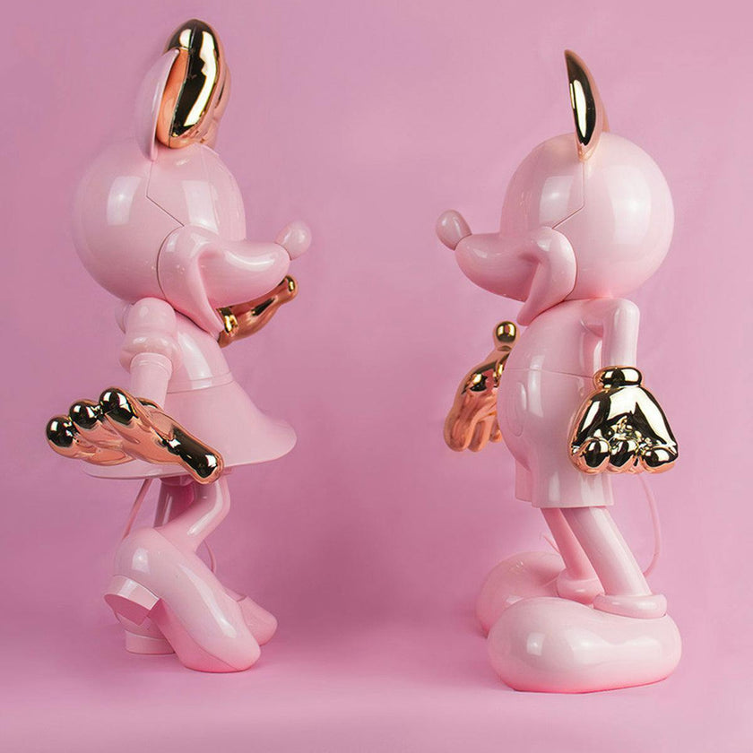 Minnie WELCOME Pastel Pink & Gold 12in