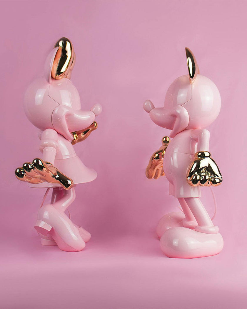 Minnie WELCOME Pastel Pink & Gold 12in