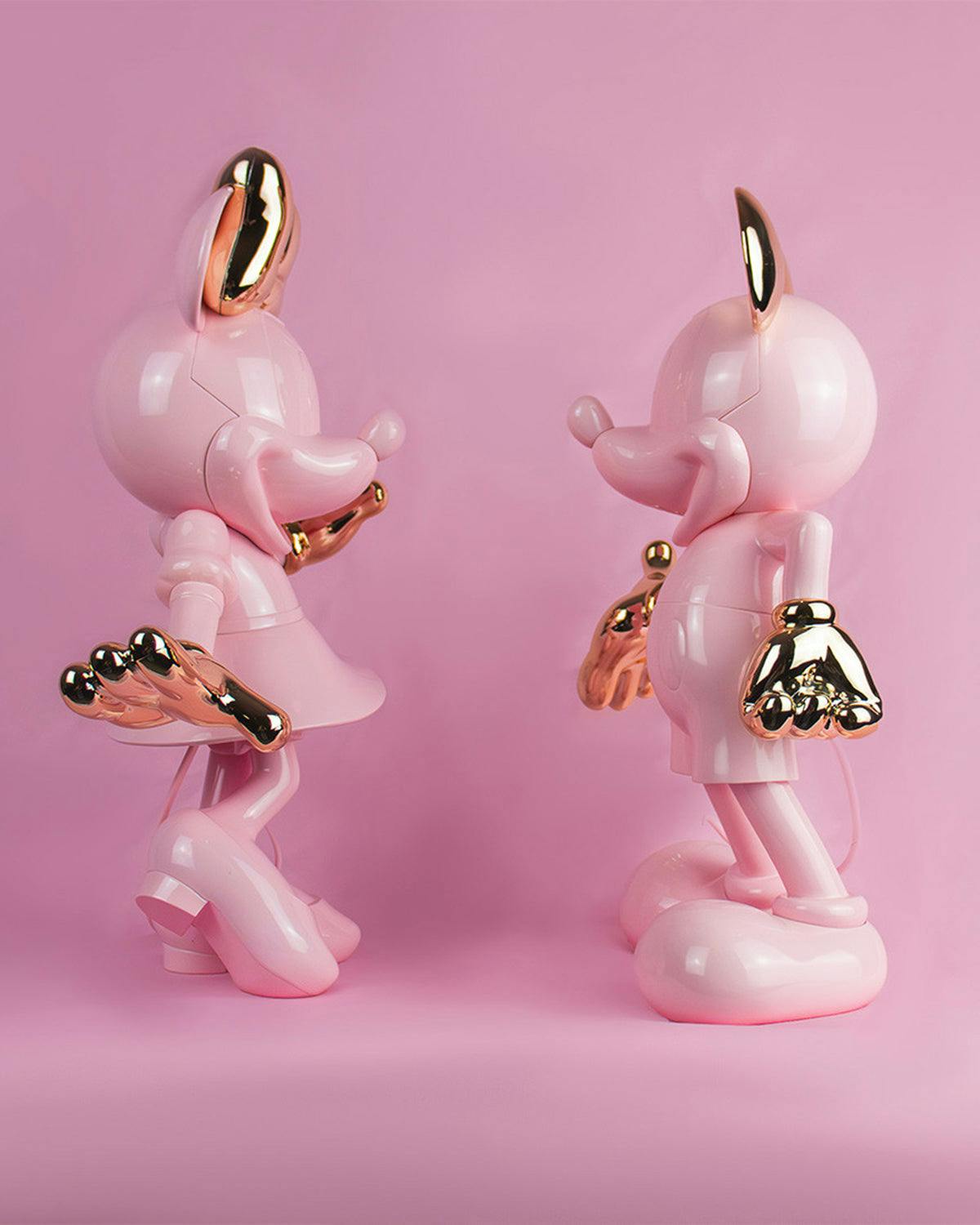 Minnie WELCOME Pastel Pink & Gold 12in
