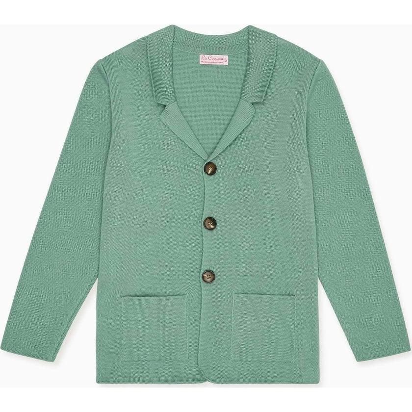 Sage Hector Cotton Boy Cardigan