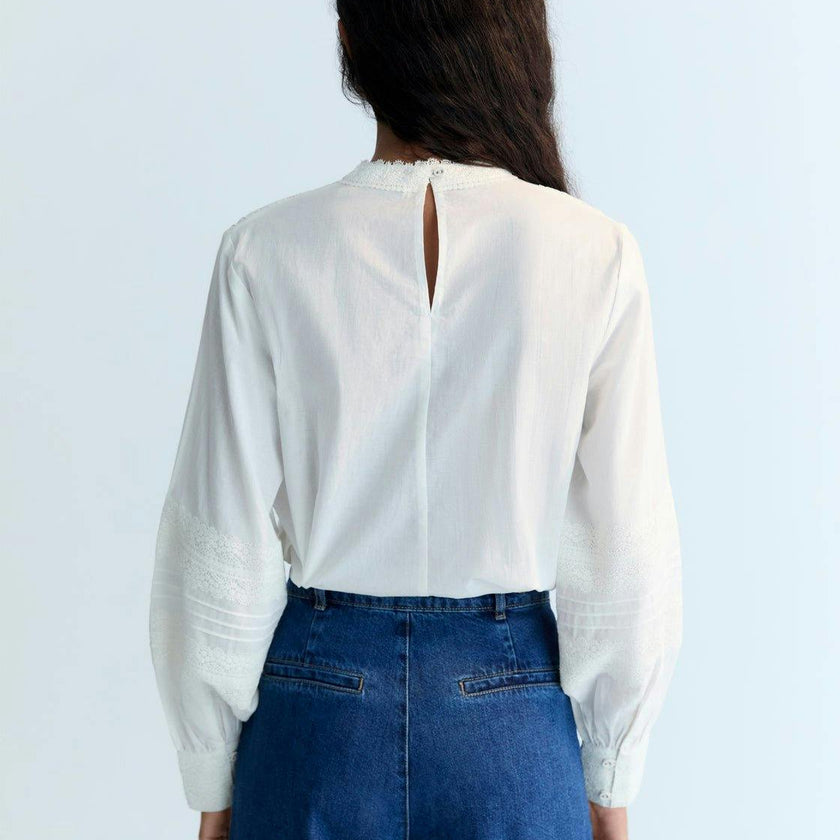 Perla Woman Blouse Moonlight White