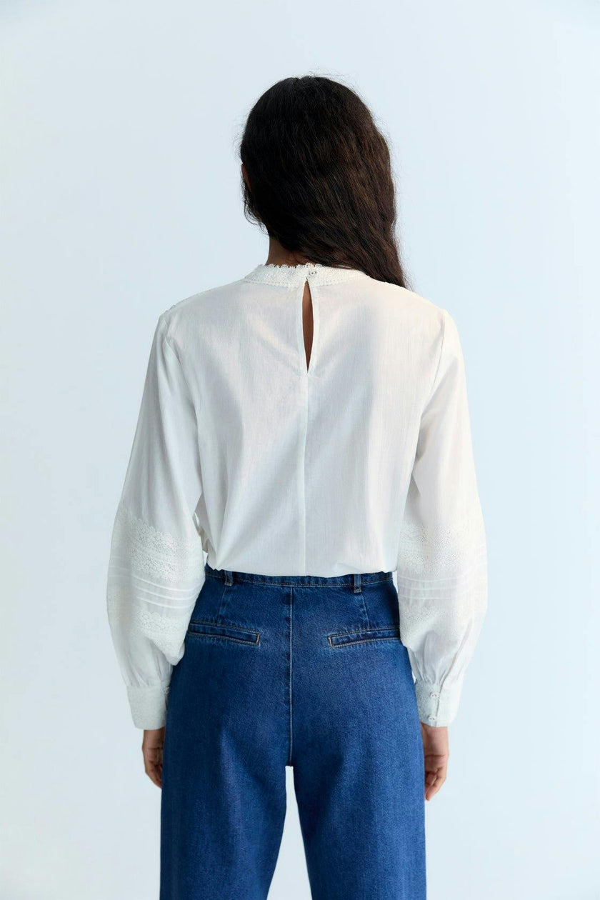 Perla Woman Blouse Moonlight White