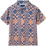 Boys Synthetic Viscose Matching Set | Geometric Smiley