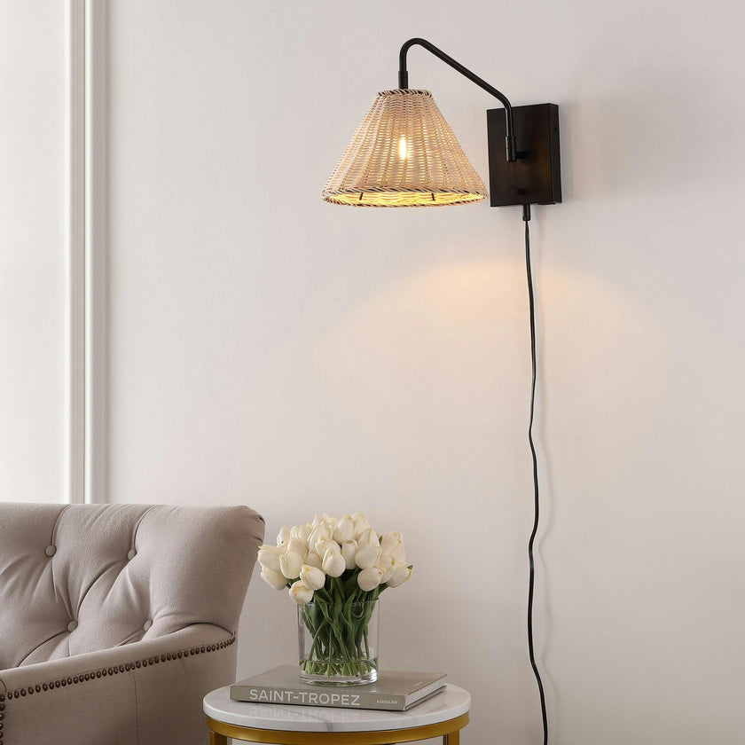 Tressa Wall Sconces with USB Port
