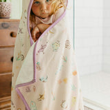 Premium Big Kid Hooded Towel - Enchanted Friends