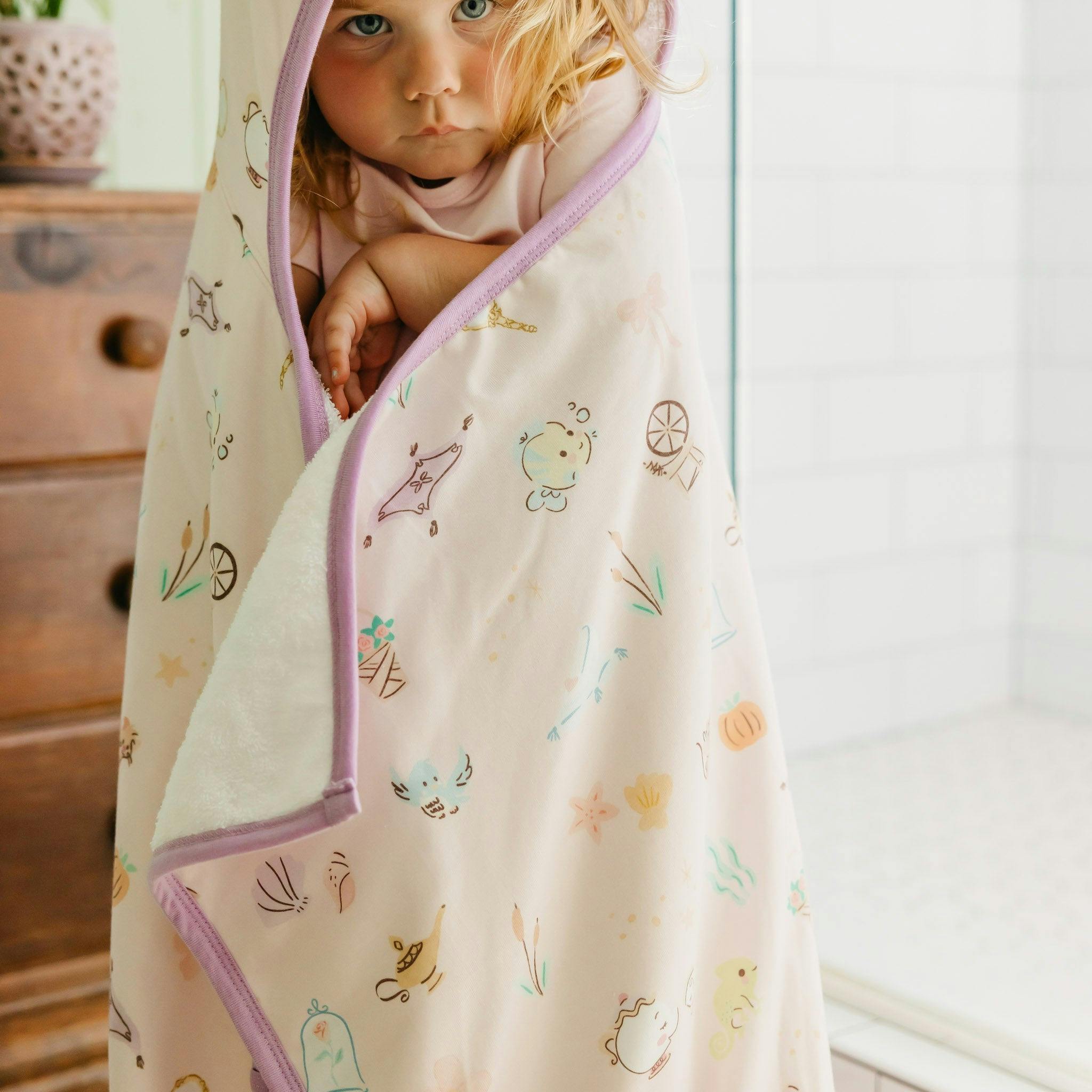 Premium Big Kid Hooded Towel - Enchanted Friends
