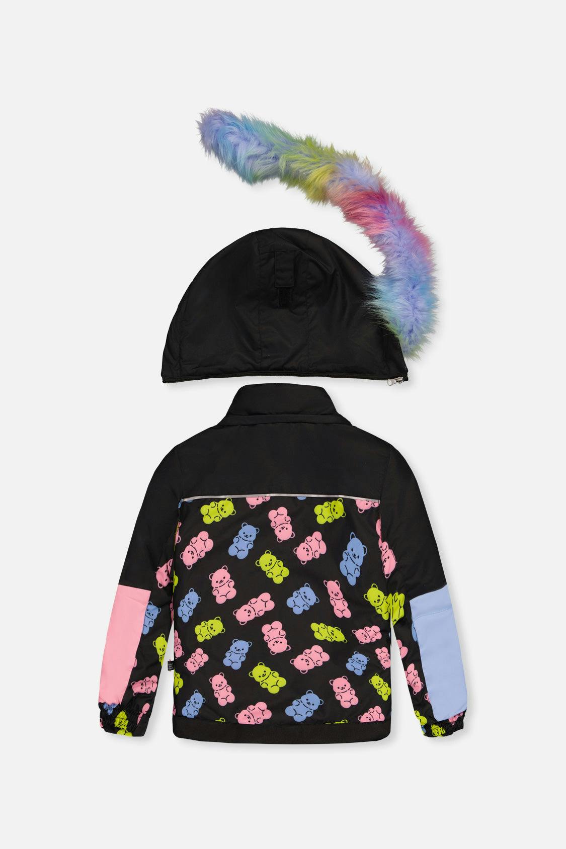 Two Piece Play Snowsuit Black Gummy Bear Print