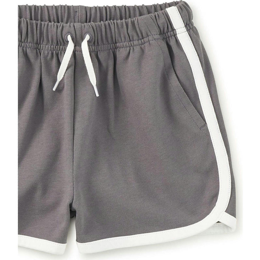 Sporty Ringer Shorts, Grey
