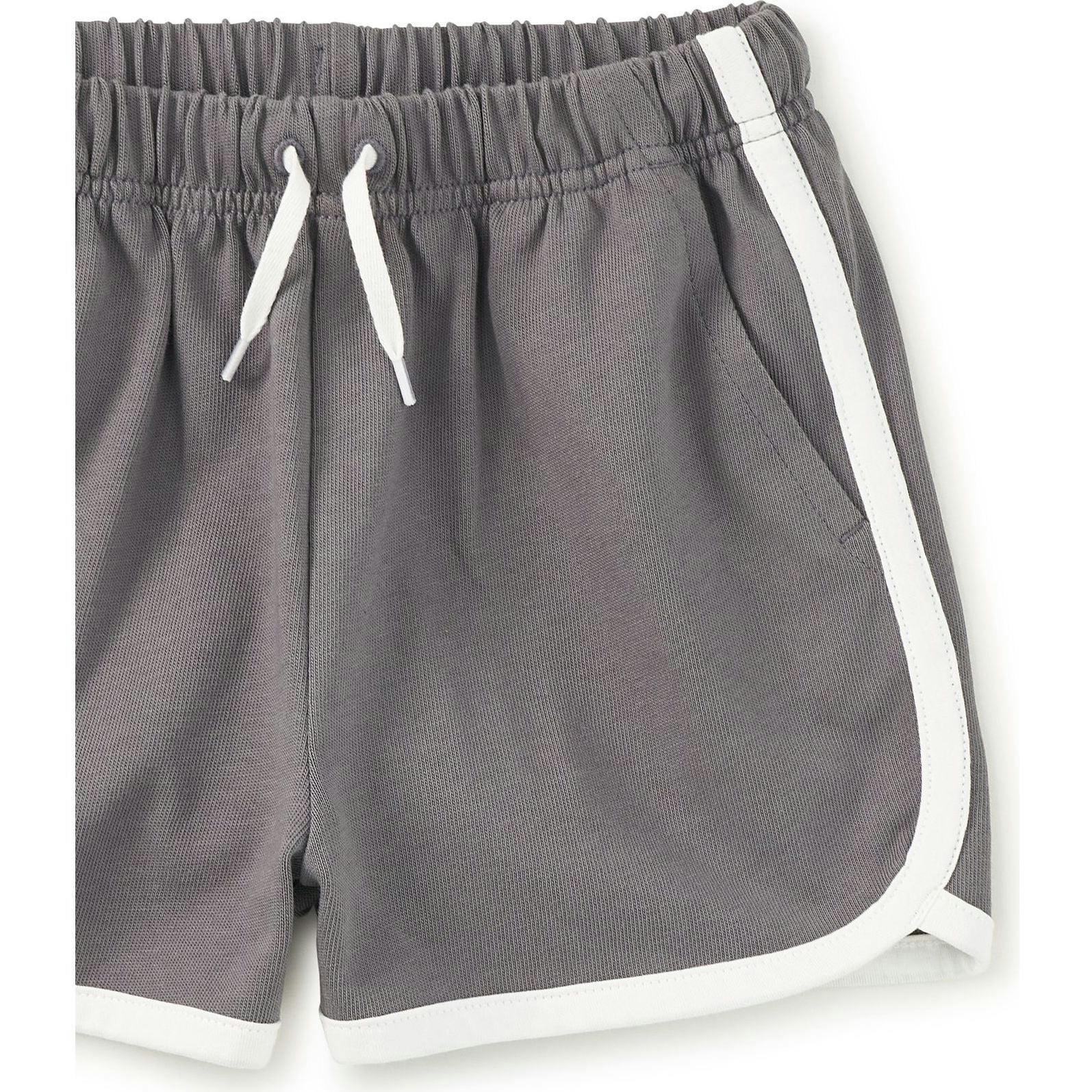 Sporty Ringer Shorts, Grey