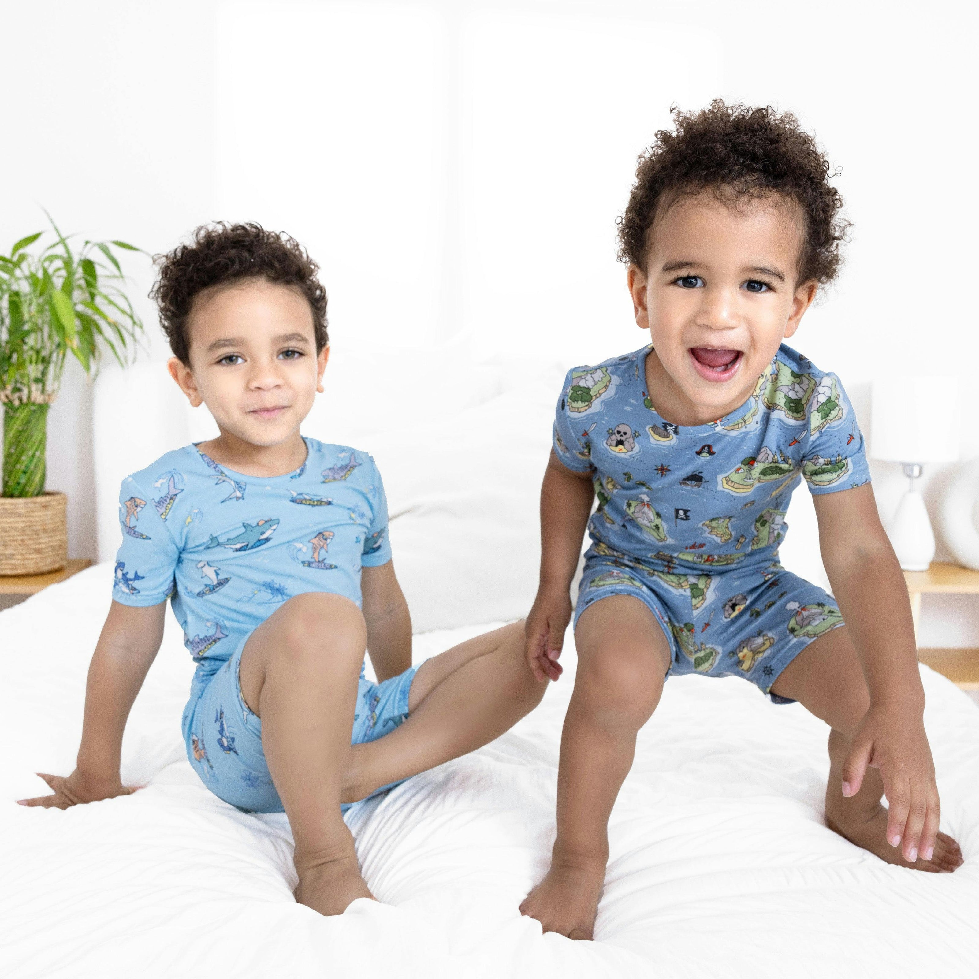 Pirate Cove Bamboo Kids Pajama Short Set
