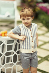 Striped Knit Vest