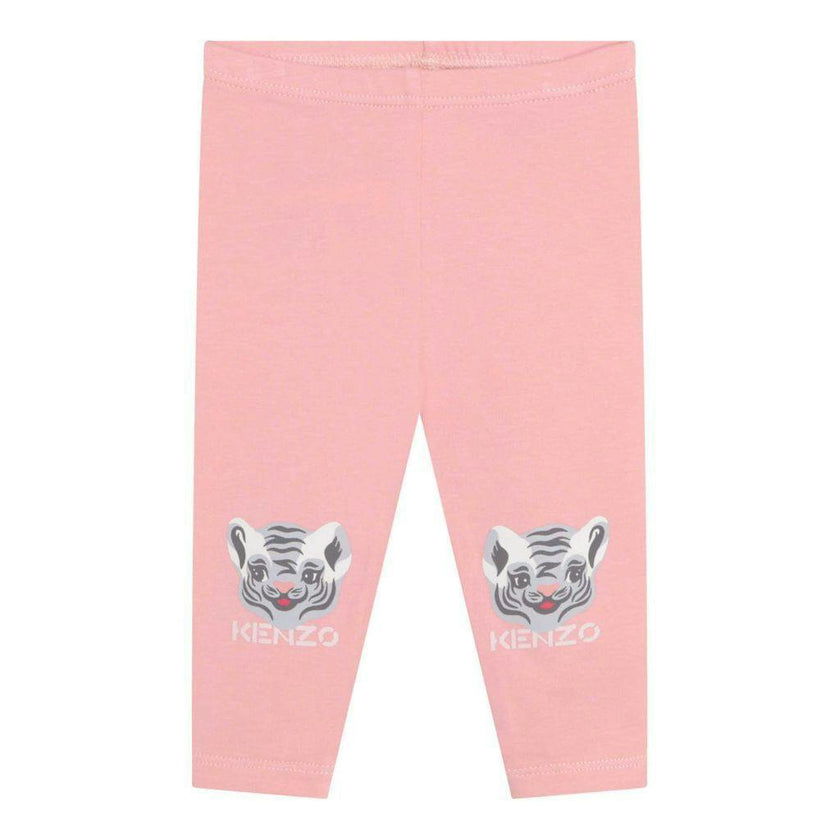 Pink Dress & Leggings Set