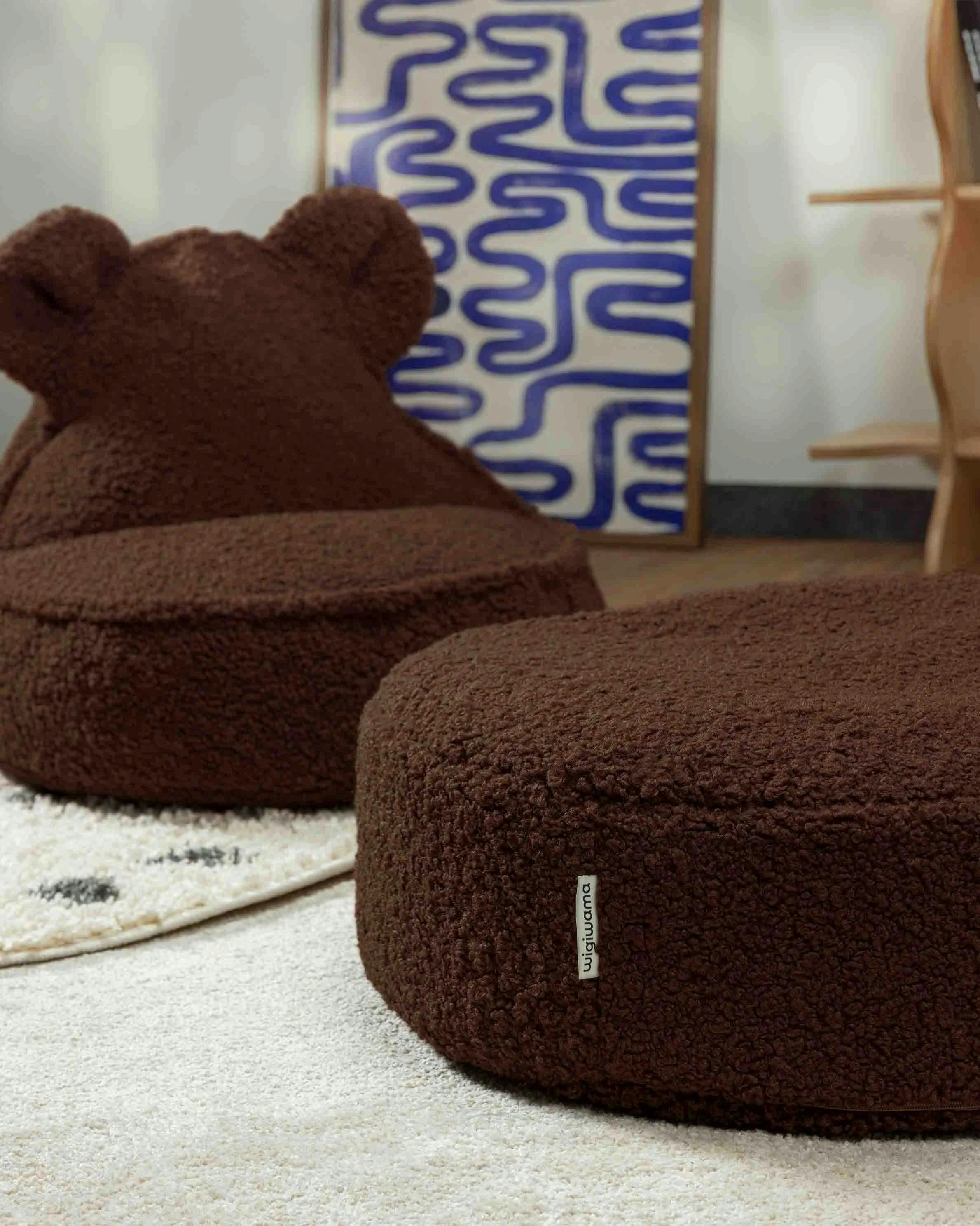 Warm Hazel Ottoman