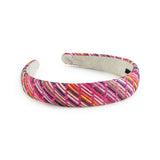 Halo Luxe Tabitha Luxe Linen Headband - Fuchsia Multi