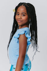Girls Ruffle Crop Top
