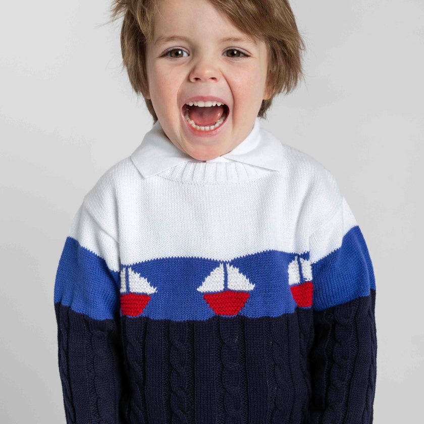 Sweater With Sailboats